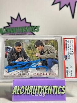 Jensen Ackles Signed 2014 Cryptozoic Card Psa Supernatural Auto Dean Winchester