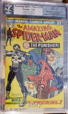LOOK! Amazing Spider-Man 129 1st Punisher PGX 2.5 LOOK