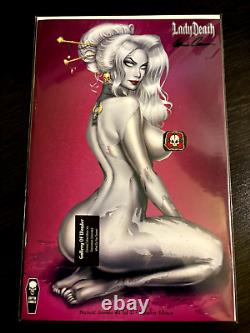 Lady Death #2 Necrotic Genesis Naughty Edition Signed Coa Ltd 250 Nm+