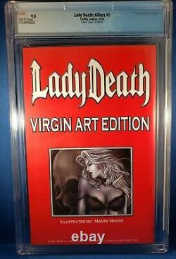 Lady Death Killers #1 Ecstasy Virgin Art Edition Monte Moore LTD 150 CGC 9.8