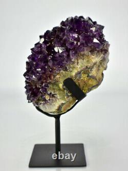 Large Super Saturated Amethyst Heart-Shaped Formation 11.68Lbs Display Specimen