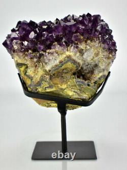 Large Super Saturated Amethyst Heart-Shaped Formation 11.68Lbs Display Specimen