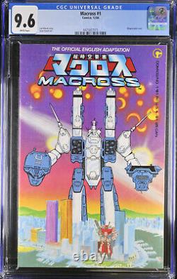 MACROSS #1 KEY 1st APPEARANCE ROBOTECH, COMICO, 1984, CGC 9.6 WHITE PAGES