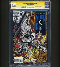 Marc Spector Moon Knight #55 CGC 9.6 Stan Lee Signed 1ST PLATT ART Marvel RARE