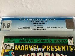 Marvel Presents 3 Cgc 9.8 1st Solo Guardians Of The Galaxy Marvel Comics 1976