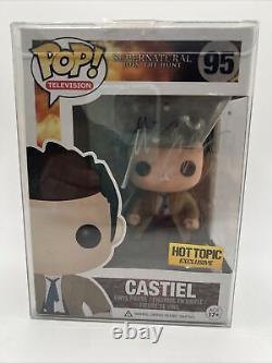 Misha Collins Signed Supernatural Castiel #95 Funko Pop With Protective Case