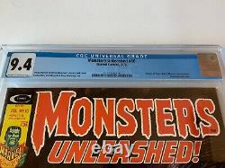 Monsters Unleashed 10 Cgc 9.4 Origin Tigra Frankenstein Comic Magazine 1975 Bb