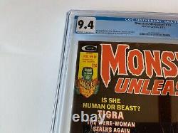 Monsters Unleashed 10 Cgc 9.4 Origin Tigra Frankenstein Comic Magazine 1975 Bb