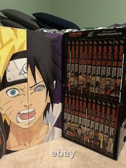 Naruto Manga Box Set 3 English Vols. 49-72 Very Good Condition Extras Included