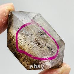 Natural Amethyst Super Seven Big moving water drops Enhydro quartz crystal 39g