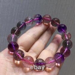 Natural Super Seven 7 Lepidocrocite Melody Stone Beads Bracelet 12mmAAAA