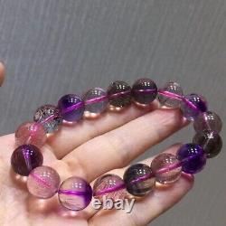 Natural Super Seven 7 Lepidocrocite Melody Stone Beads Bracelet 12mmAAAA