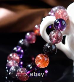 Natural Super Seven Quartz Head Bracelet Healing High Quality Crystal Jewelry