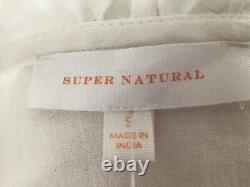 Neiman Marcus Super Natural collection Malibu embroidered tie neck NEW