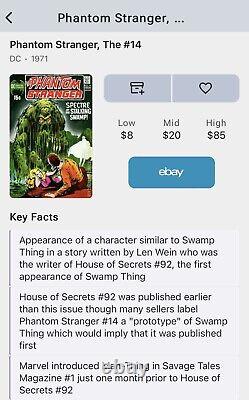Phantom Stranger 14, Cgc 6.5, Neal Adams Prototype Swamp Creature DC Comics 1971