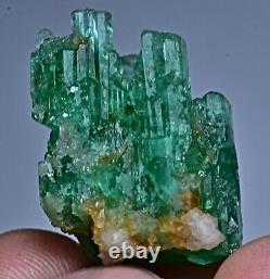 Phenominal Etched Super Quality Natural Emerald Crystal Bunch 34 Carat