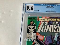 Punisher 1 Cgc 9.6 White Pages Newsstand Klaus Janson Marvel Comics 1987