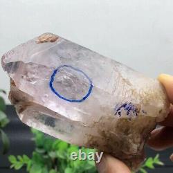 Rare large NATURAL Amethyst Super Seven MOVING Water Bubble Enhydro Crystal 268g