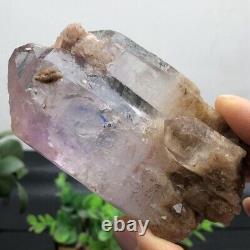 Rare large NATURAL Amethyst Super Seven MOVING Water Bubble Enhydro Crystal 268g