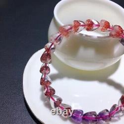 Real Natural Red Strawberry 7 Seven Super Fine Iron Ore The Bead Bracelet