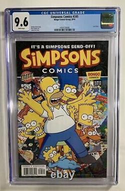 SIMPSONS Comics #245 CGC 9.6 The Final Issue White Pages