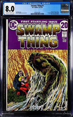 SWAMP THING #1 CGC 8.0 VF 1st Solo Series Classic Wrightson Cover DC 1972