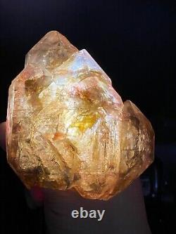 Special Super Seven crystal Enhydro moving Waterin the super citrine quart