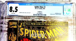 Spider-Man CGC Graded #1 Gold Cover Lot of 4. 1990. 7.0, 7.5, 8.0, 8.5. Marvel