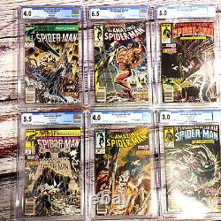 Spider-Man Lot of 6 CGC Graded Comics. Continuing 6 Part Saga Kraven the Hunter