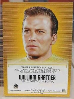 Star Trek TOS Archives & Inscriptions William Shatner Autograph A1 Capt. Kirk