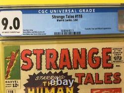 Strange Tales #118 1st Cover Appearance of Dr. Strange CGC 9.0 Marvel 1964