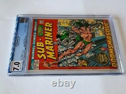 Sub-mariner 47 Cgc 7.0 Doctor Doom Modok Marvel Comics 1972