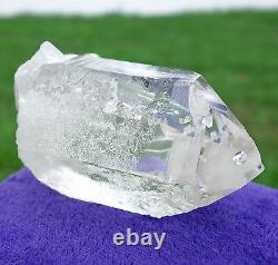 Super CLEAR Quartz a Natural Crystal Point with Key Corinto Brazil Mine For Sale