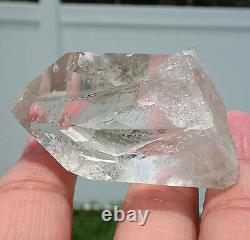 Super CLEAR Quartz a Natural Crystal Point with Key Corinto Brazil Mine For Sale