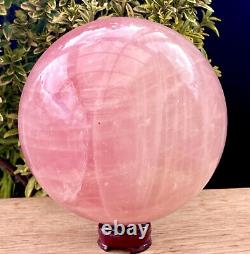 Super Large 4 KG In Weight Natural Rose Quartz Sphere Beautiful Crystal Ball
