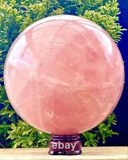 Super Large 4 KG In Weight Natural Rose Quartz Sphere Beautiful Crystal Ball