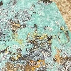 Super Large Natural Hubei Thick Veins Turquoise 563 Grams