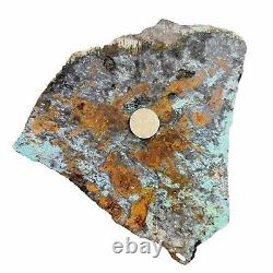 Super Large Natural Hubei Thick Veins Turquoise 563 Grams