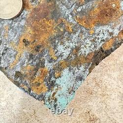 Super Large Natural Hubei Thick Veins Turquoise 563 Grams