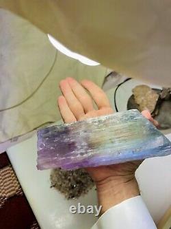 Super Lustrous By Color Kunzite Crystal Having Perfect Double Termination