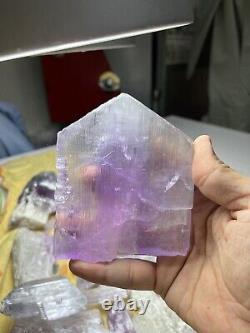 Super Lustrous Natural Pink Kunzite Crystal Having Perfect Termination