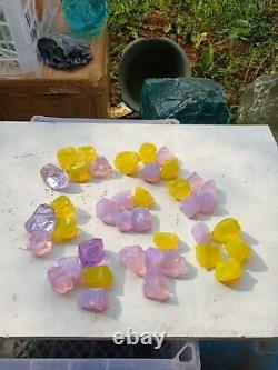Super Promo! 1kg(G028)39pcs/18-50gr mix jelly and purple of Andara Crystal