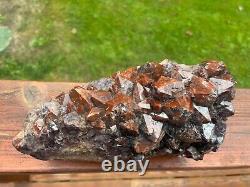 Super Rare 10lb+! Thunder Bay Amethyst Cluster Red Hematized Mineralization