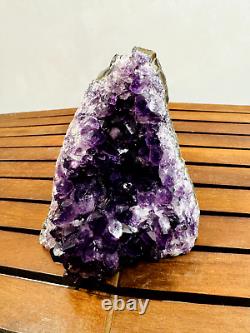 Super Rare Dark Purple Natural Amethyst Crystal Cluster High Grade