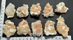 Super lot of raw heulandite stilbite chalcedony crystal collectible 1292
