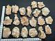 Super lot of raw heulandite stilbite chalcedony crystal collectible mineral 1294