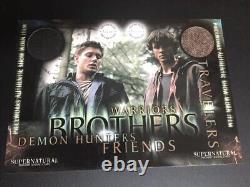 Supernatural Inkworks Sam Dean Brothers Puzzle Relic Card PW 13A PW 14A RARE