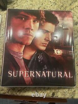 Supernatural Season 3 inkworks Card Binder Album With Wardrobe Card