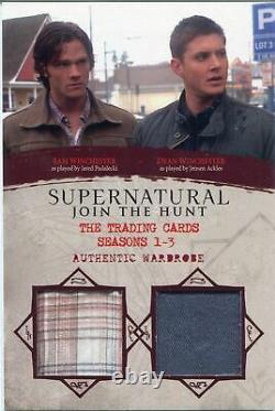 Supernatural Seasons 1-3 Ultra Rare Oversize Dual Wardrobe Card OM21