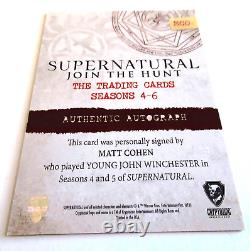 Supernatural Seasons 4-6 Autograph Card Matt Cohen MCO